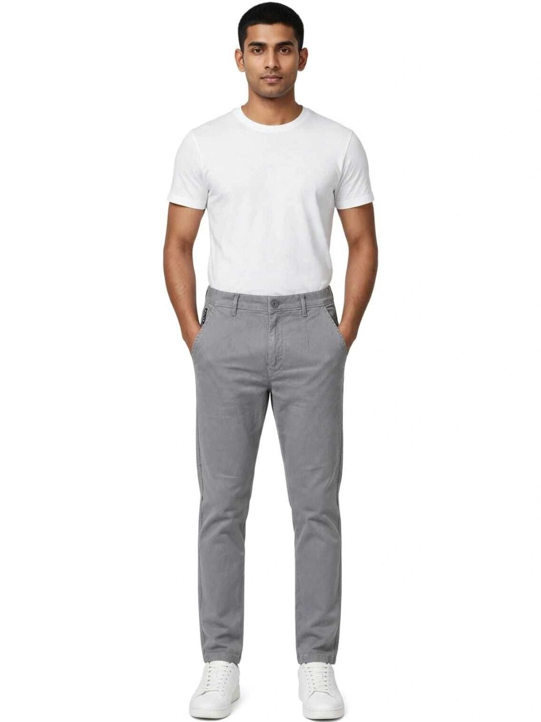 ONFIRE Men Textured Smart Easy Wash Trousers-picture-19