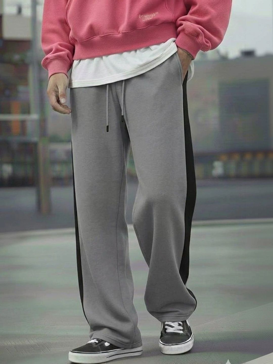 FLYWIND Men Regular Fit Colourblocked Track Pants-picture-21