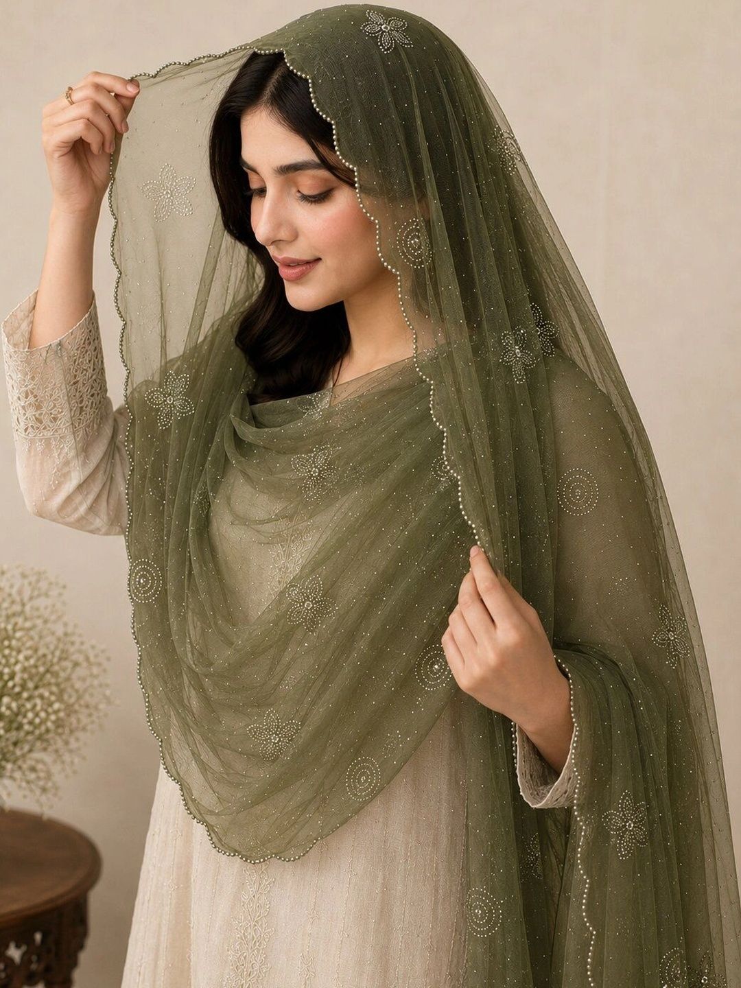 NOORFASHION Embroidered Dupatta with Beads and Stones-picture-36