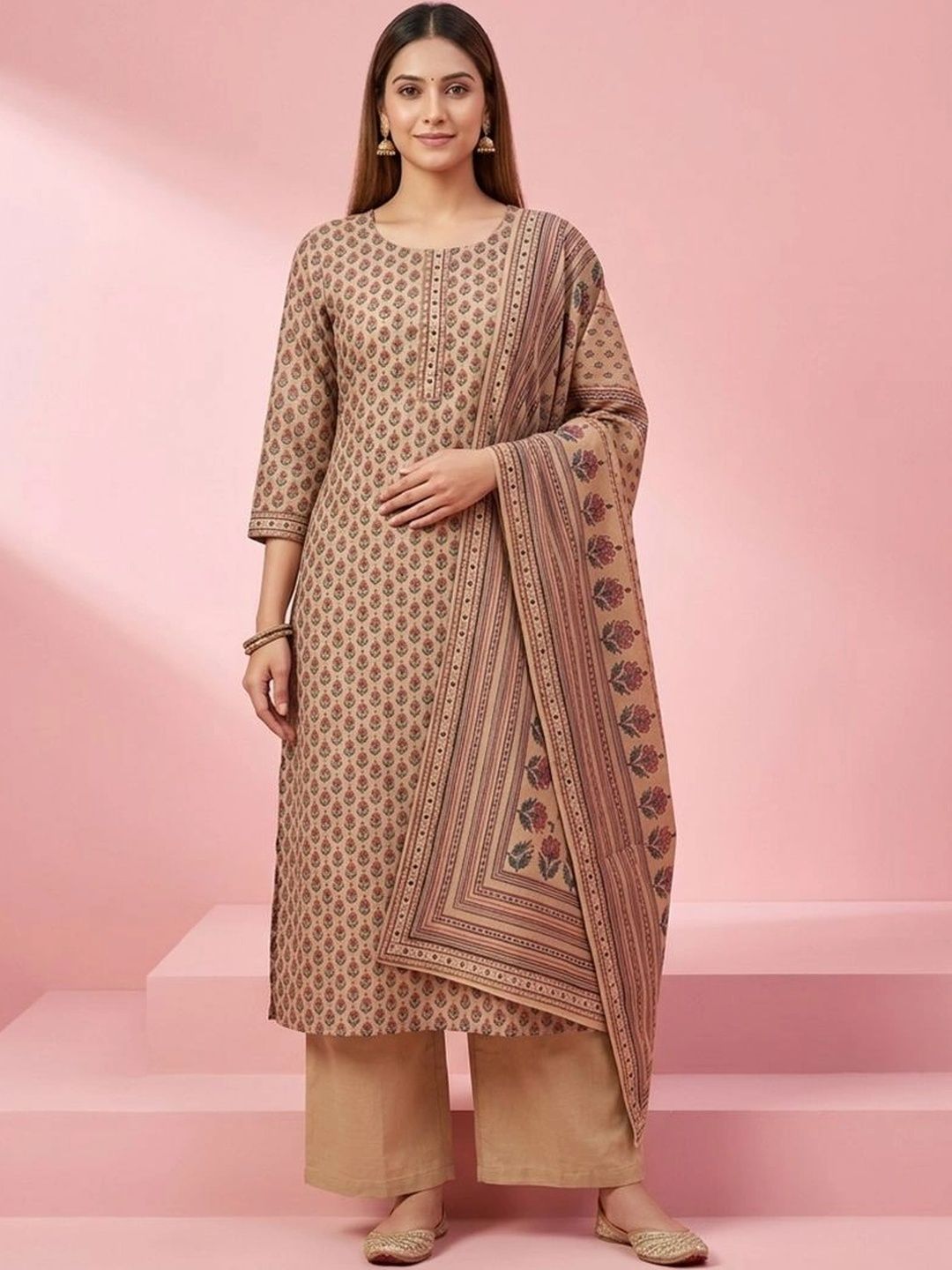 gokurtis Ethnic Motifs Printed Pure Cotton Blend Handloom Kurti-picture-19
