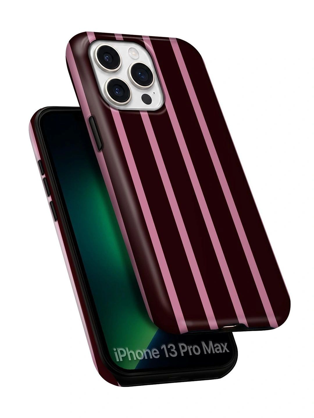 QRIOH Geometric Printed iPhone 13 Pro Max Back Case Mobile Accessories-picture-28