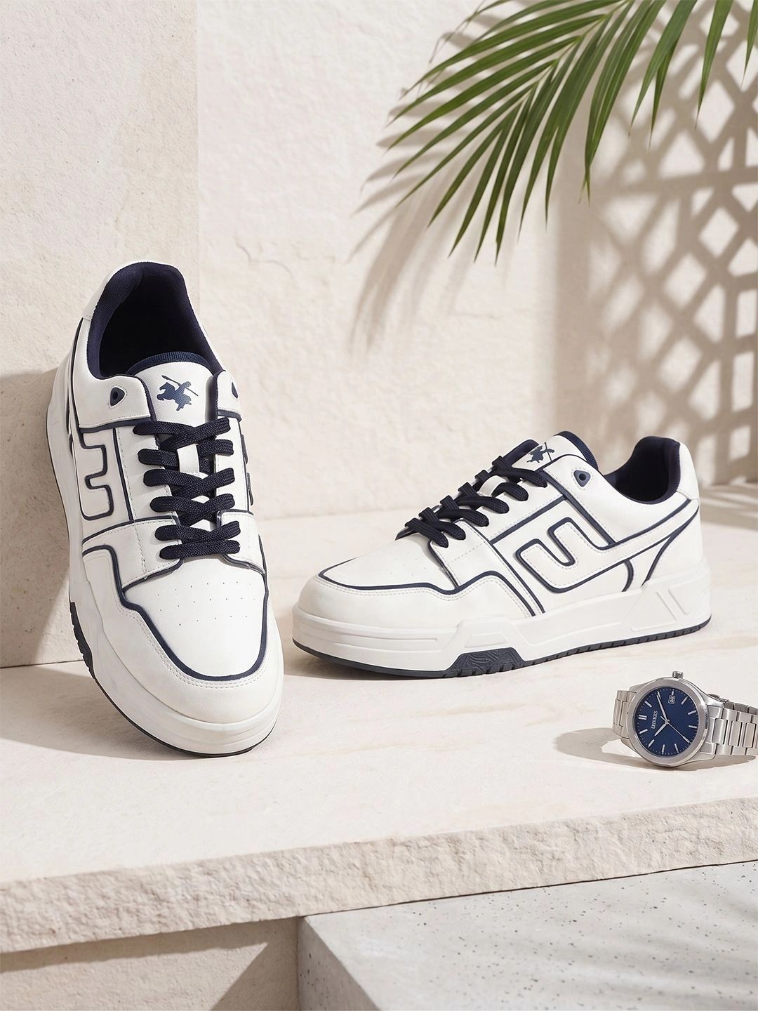 Cantabil Men Colourblocked PU Sneakers-picture-24
