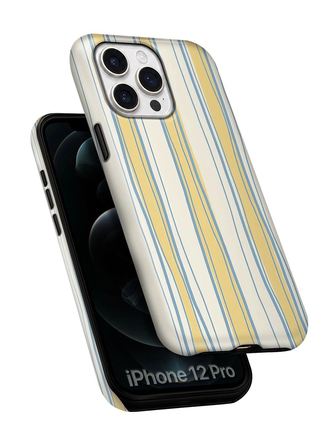 QRIOH Geometric Printed iPhone 12 Pro Back Case Mobile Accessories-picture-15