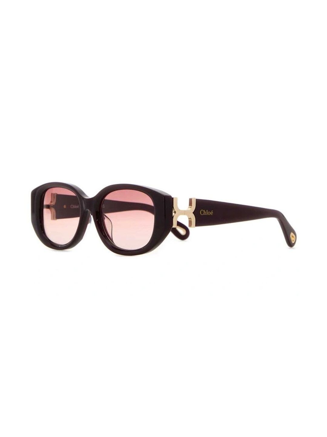 Chloe Women Pink Lens & Red Oval Sunglasses with-image-18