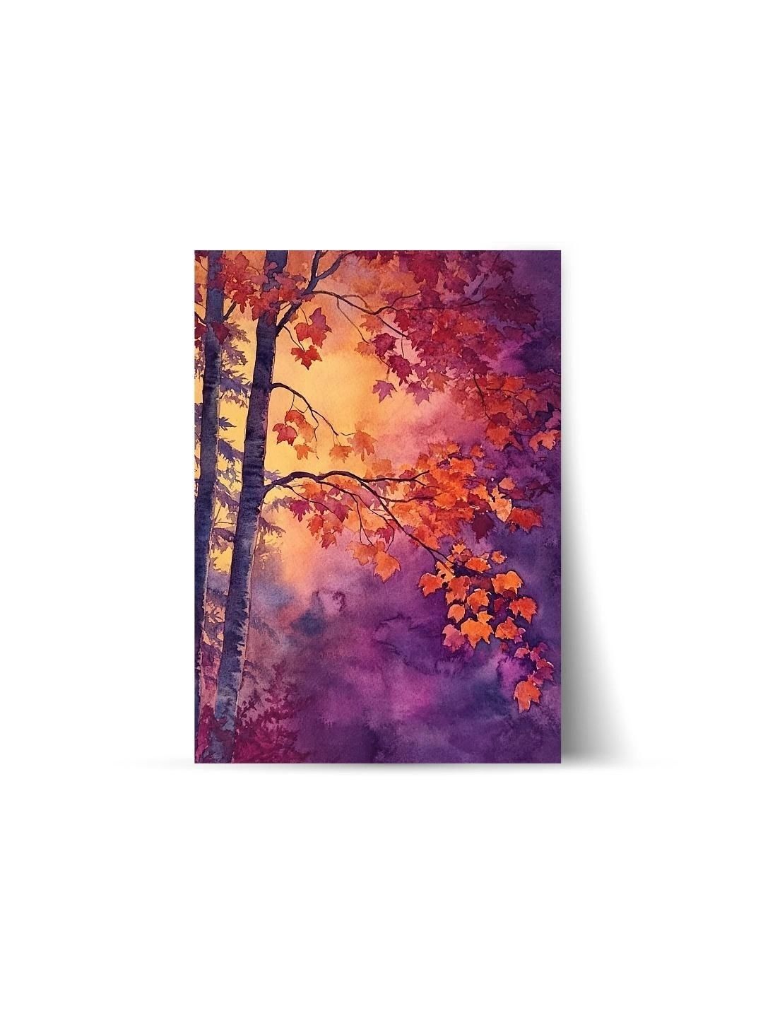 ARTOLIC Pink & Purple Autumn Tree Wall Paintings-picture-39