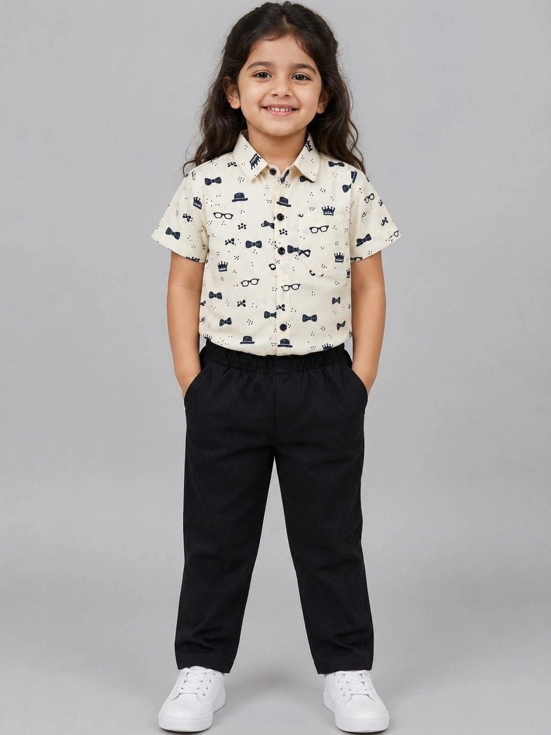 KRISHVA CREATION Girls Printed Shirt with Trousers-picture-52