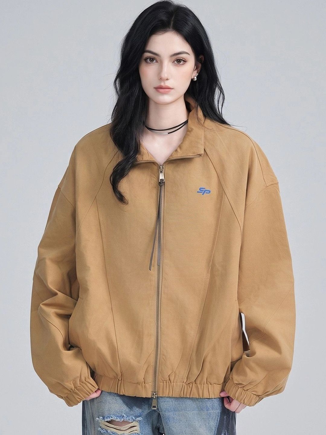 Suo Women Lightweight Bomber Jacket-picture-48