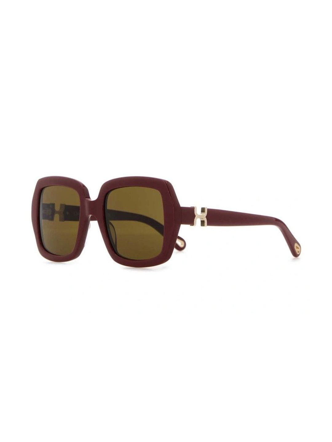 Chloe Women Brown Lens & Red Square Sunglasses with-image-19
