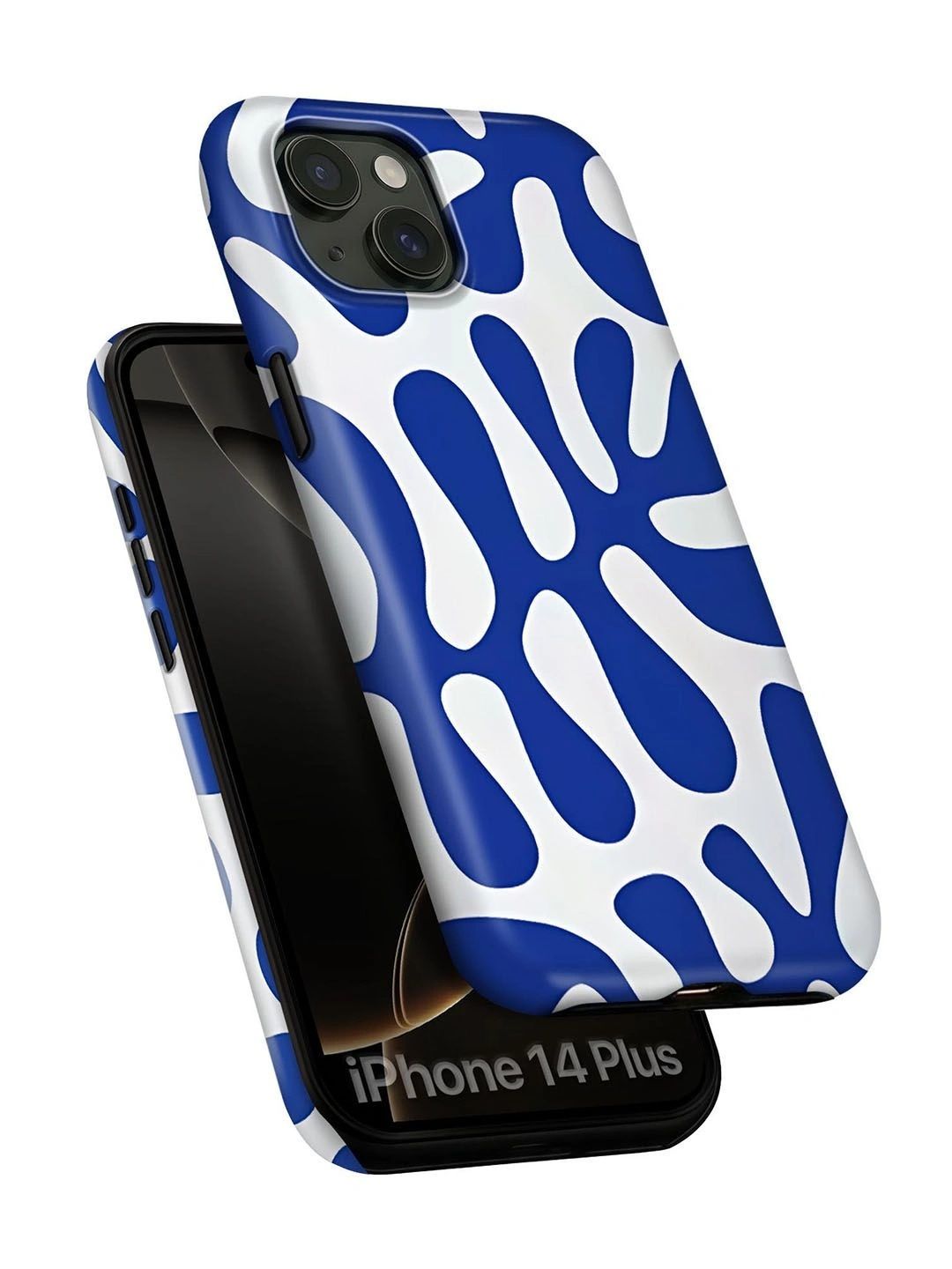 QRIOH Abstract Printed iPhone 14 Plus Back Case Mobile Accessories-picture-44