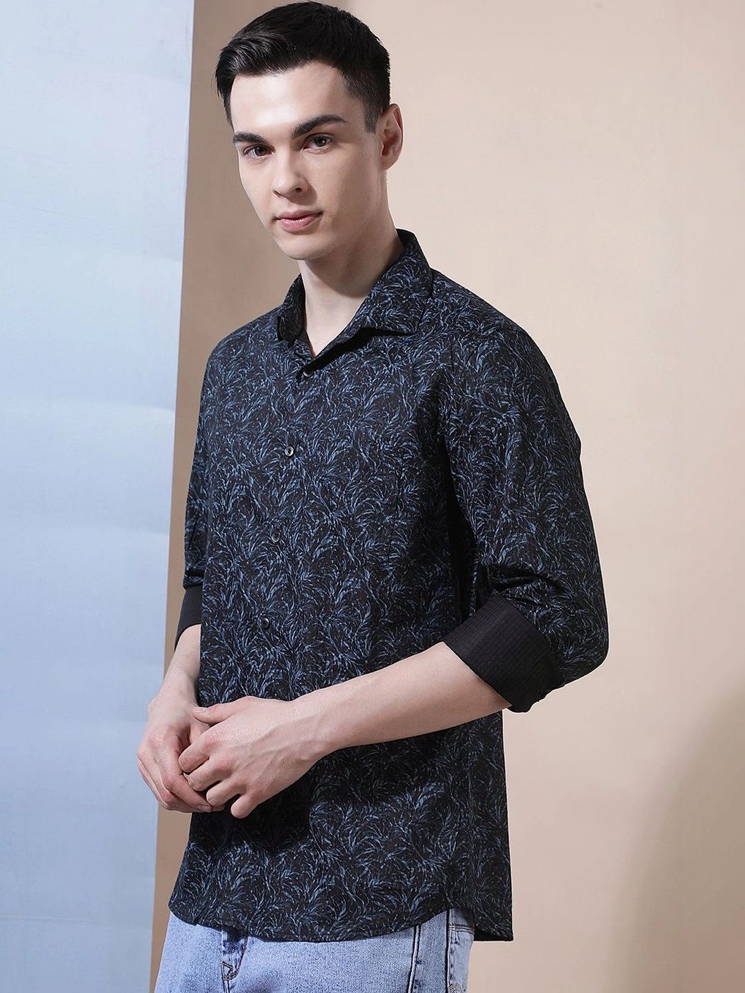 Crimsoune Club Men Slim Fit Printed Casual Shirt-picture-14