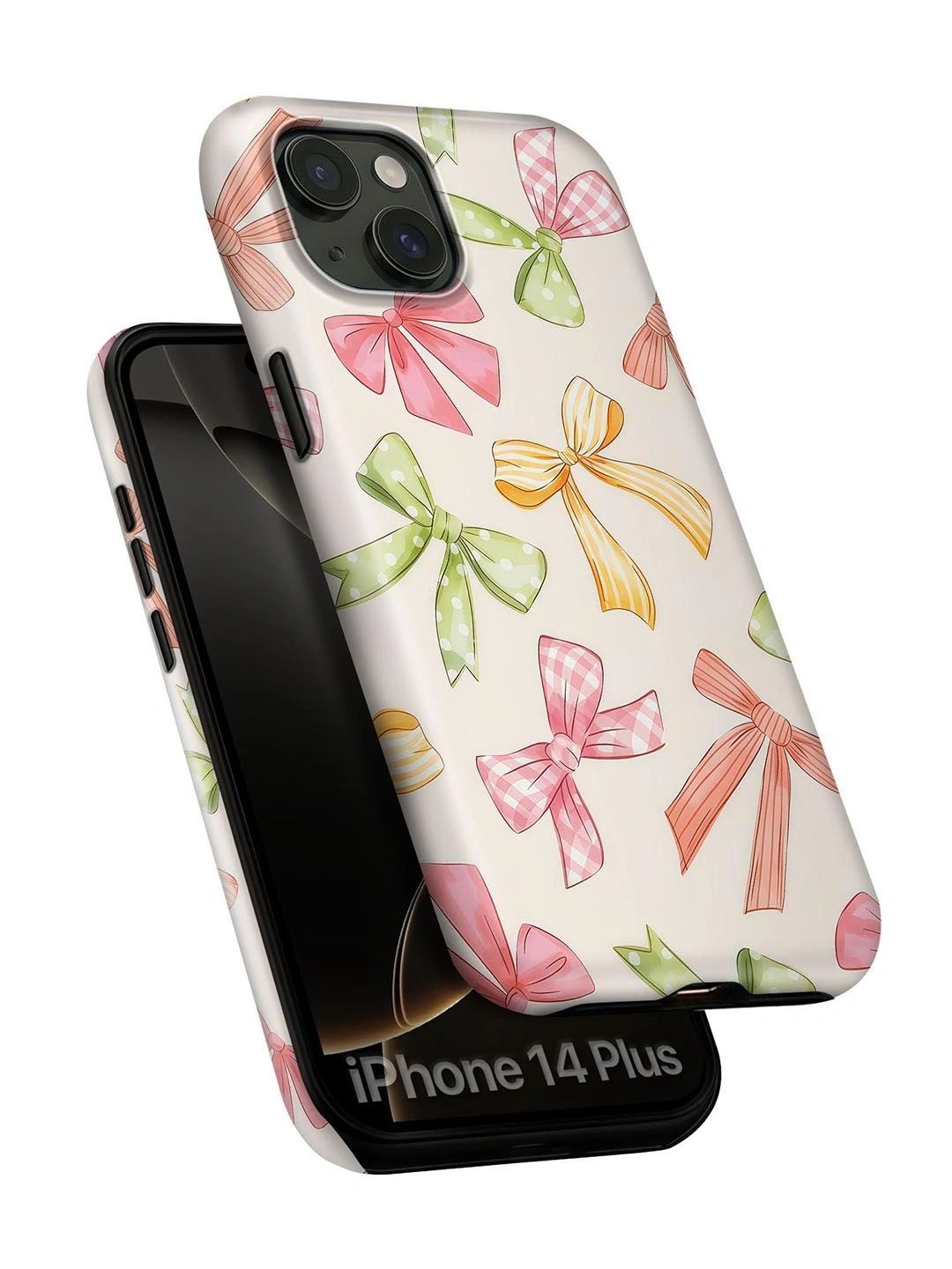 QRIOH Conversational Printed iPhone 14 Plus Back Case Mobile Accessories-image-42