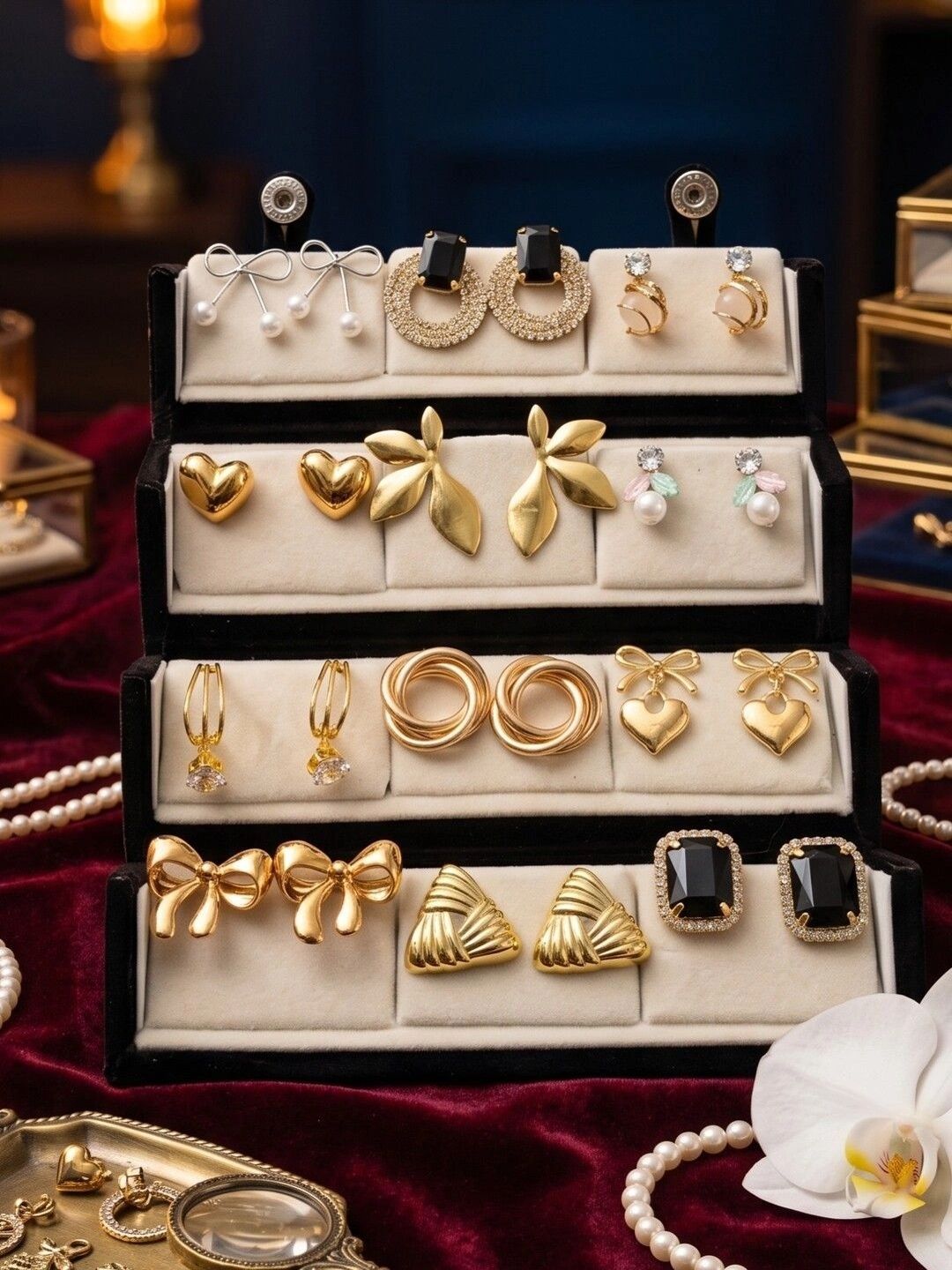 SZN Geometric Studs Earrings-picture-34