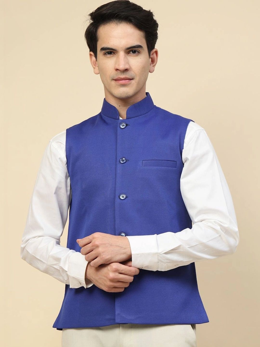 Moda Rapido Woven Design Nehru Jacket-picture-53