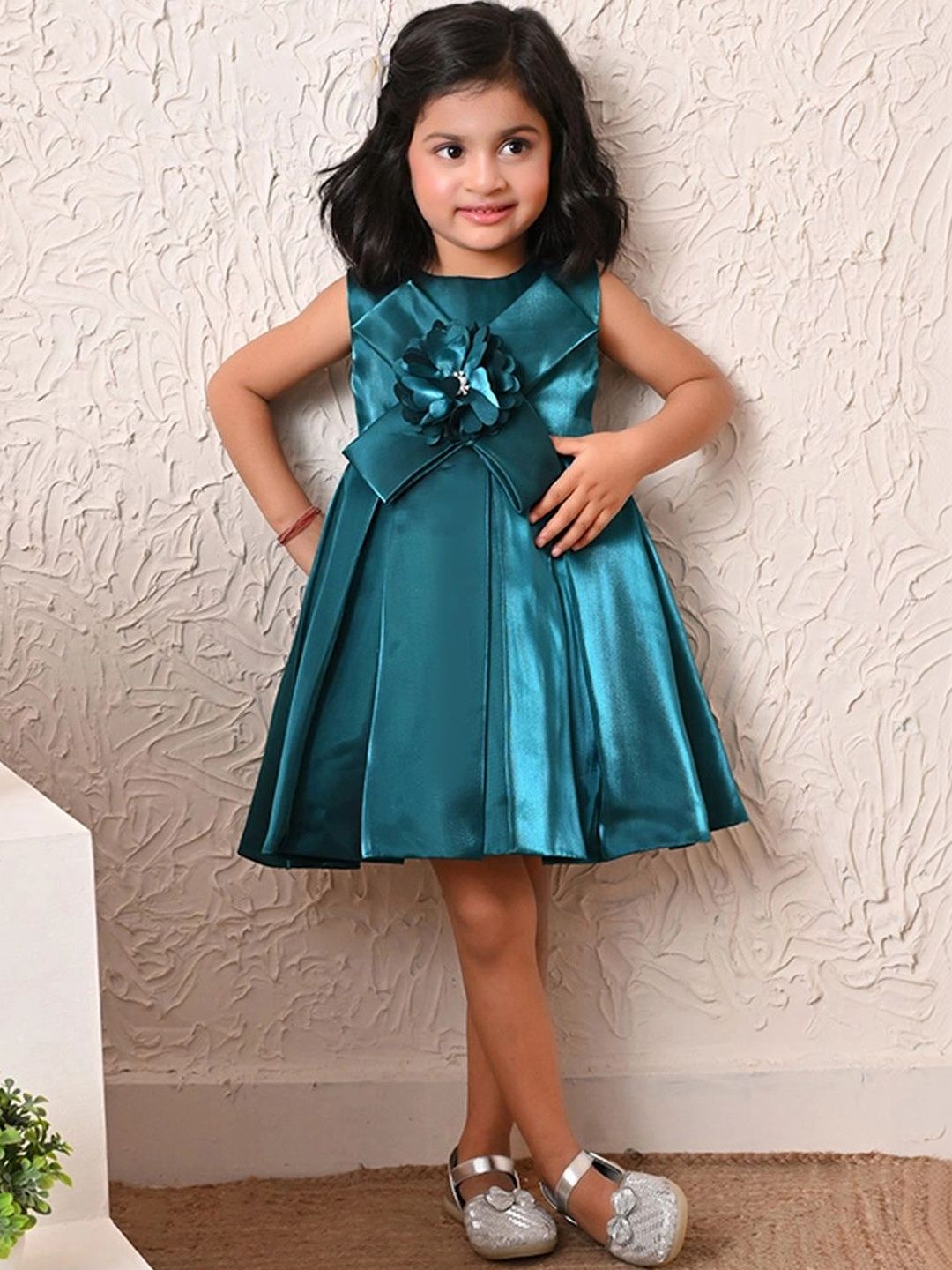 Blabber Satin A-Line Dress-picture-38