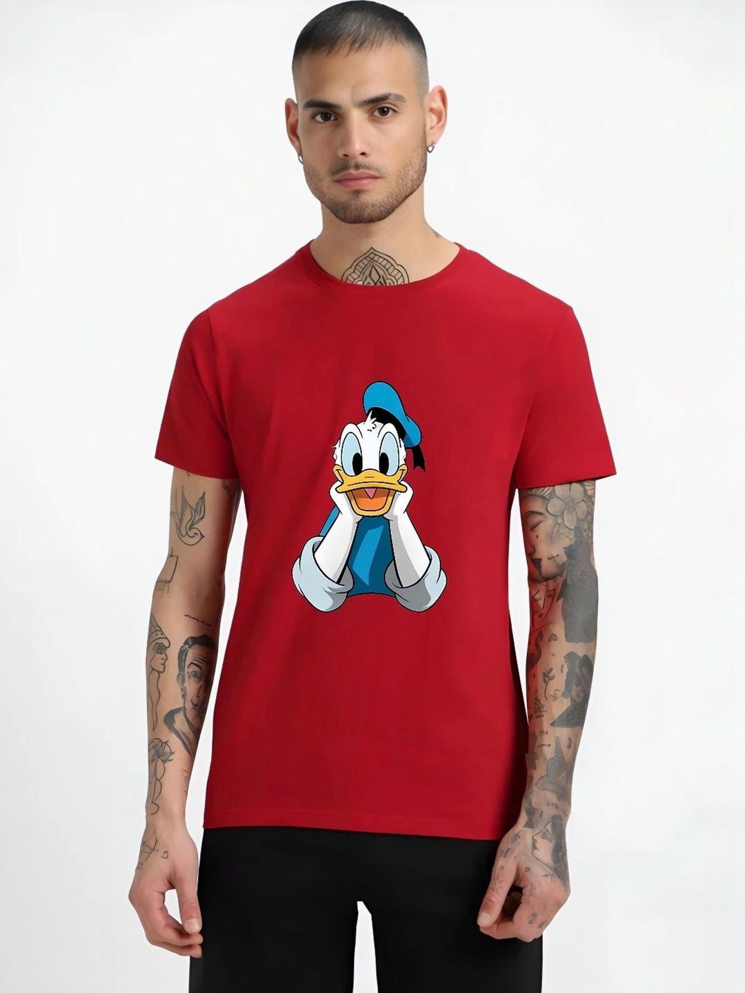 HESHA Men Donald Duck Printed T-shirt-picture-19