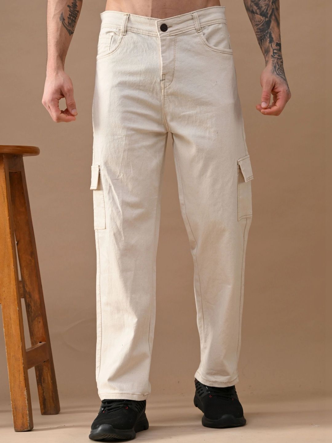 Metronaut Men Classic Cargos Trousers-picture-25