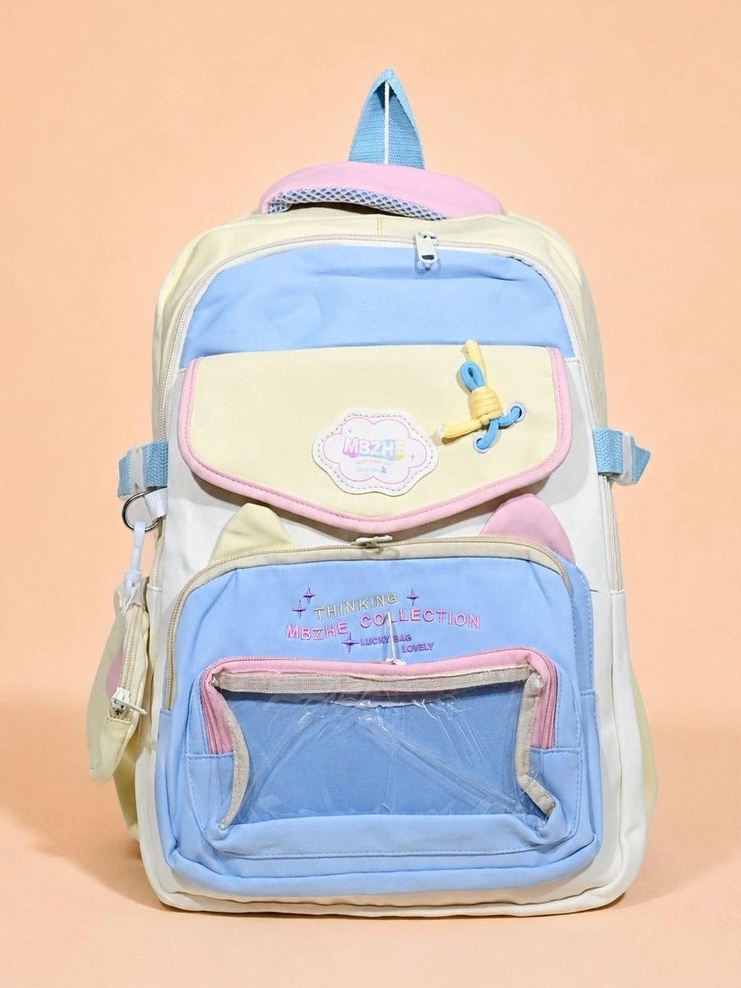 Donicy Women Colourblocked Contrast Detail Backpack-picture-29