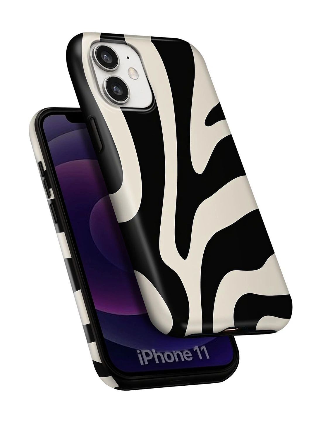 QRIOH Abstract Printed iPhone 11 Back Case Mobile Accessories-image-18