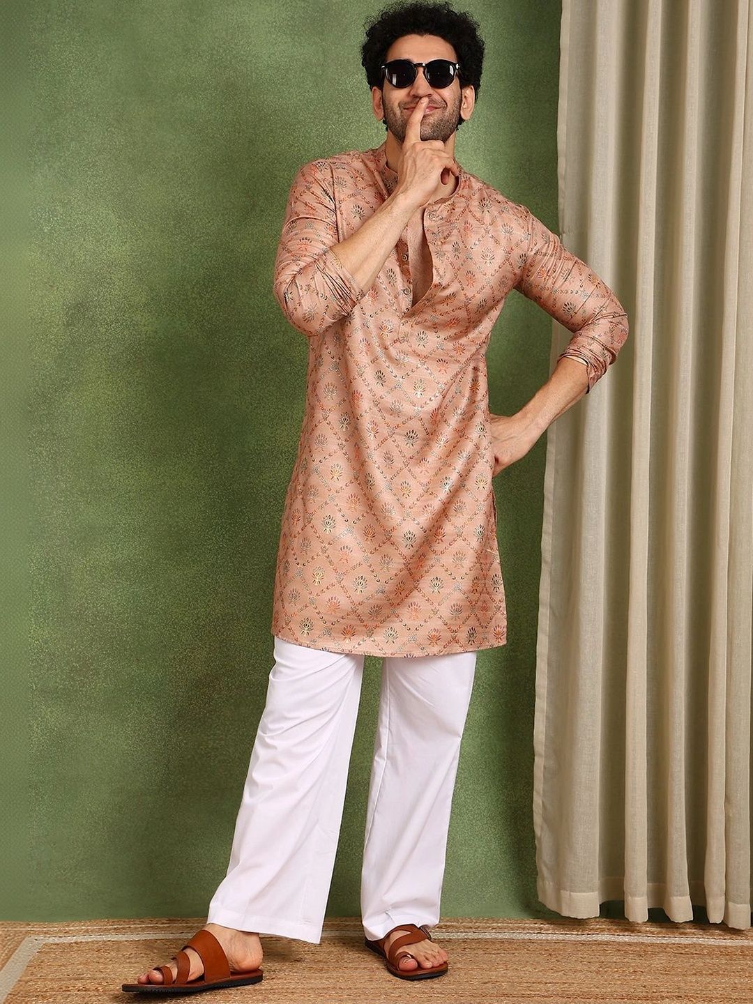 See Designs Men Chanderi Silk Kurta-picture-56