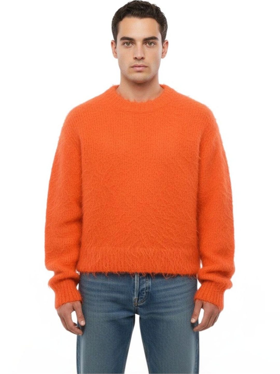 Jil Sander Men Woollen Pullover with Fuzzy Detail-picture-11