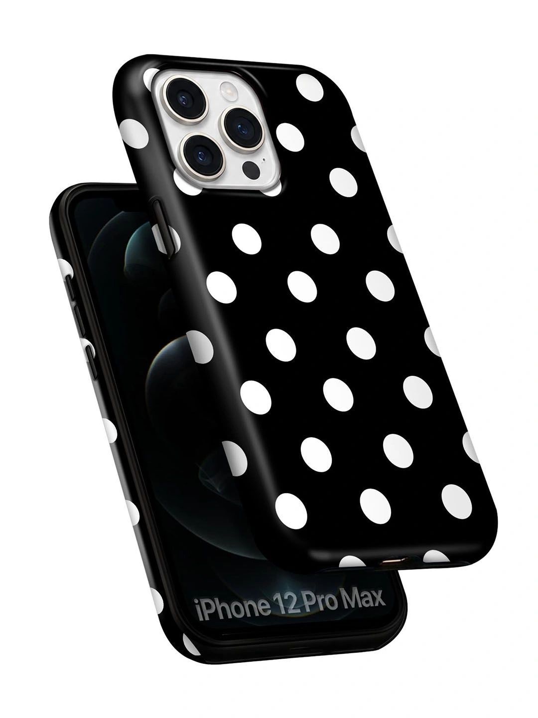 QRIOH Geometric Printed iPhone 12 Pro Max Back Case Mobile Accessories-picture-33
