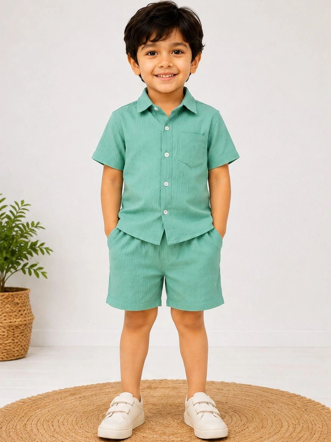 KRISHVA CREATION Unisex Kids Shirt with Shorts-picture-10