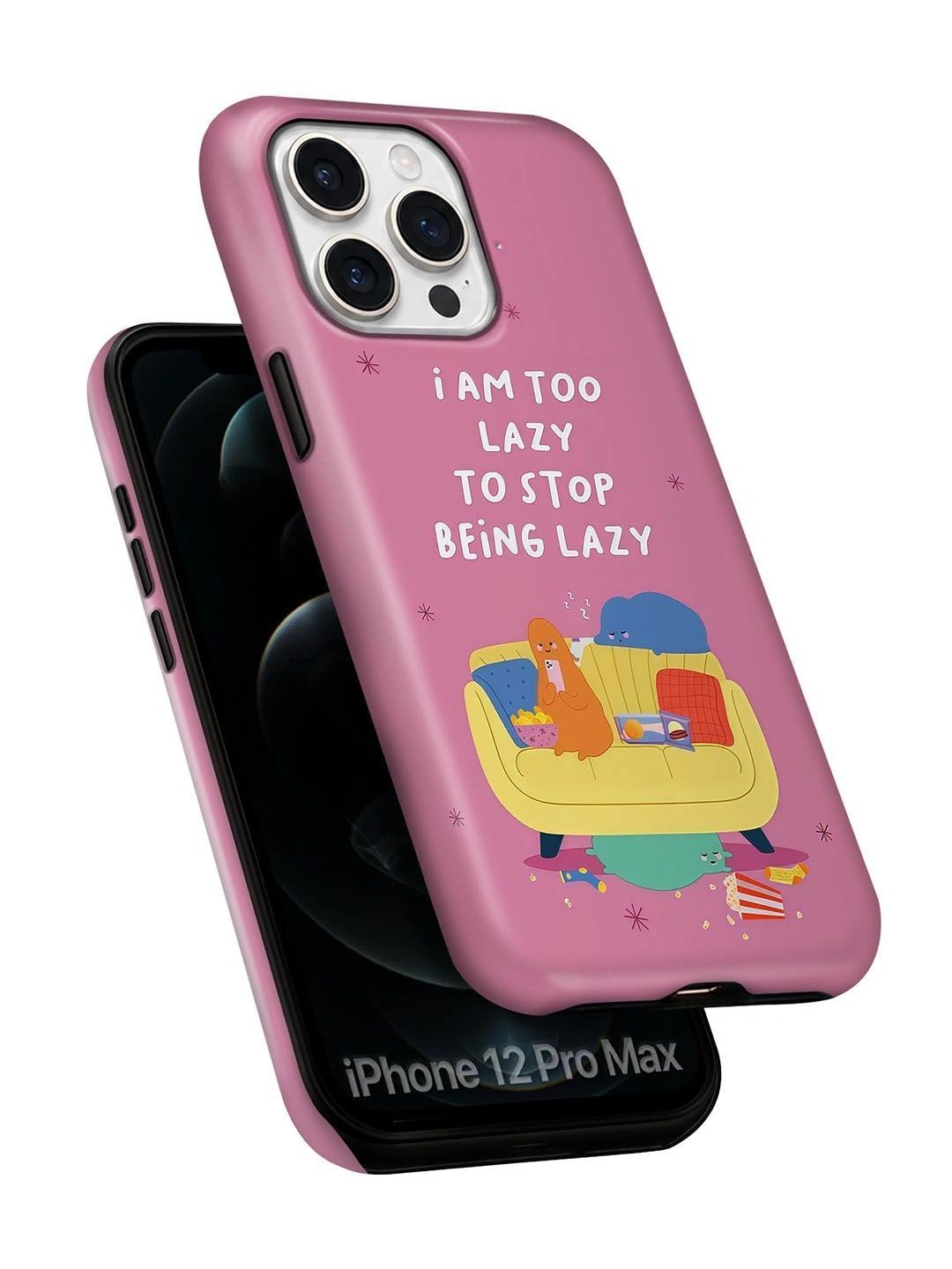 QRIOH Conversational Printed iPhone 12 Pro Max Back Case Mobile Accessories-picture-38