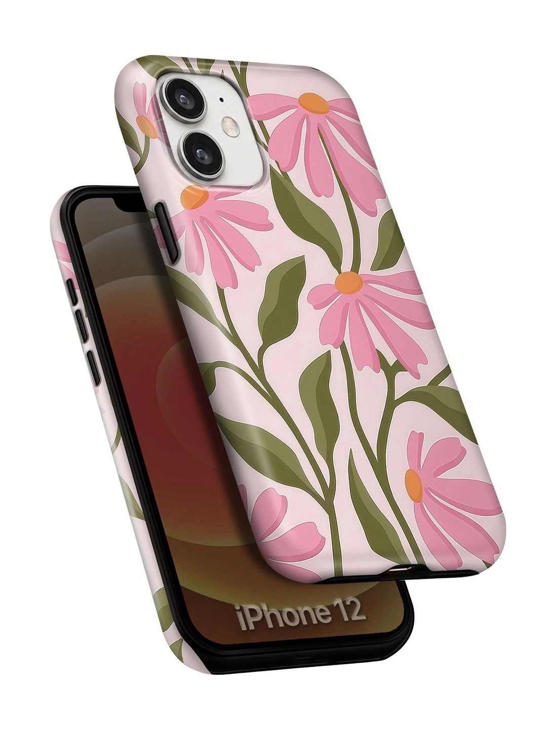 QRIOH Floral Printed iPhone 12 Back Case Mobile Accessories-picture-18