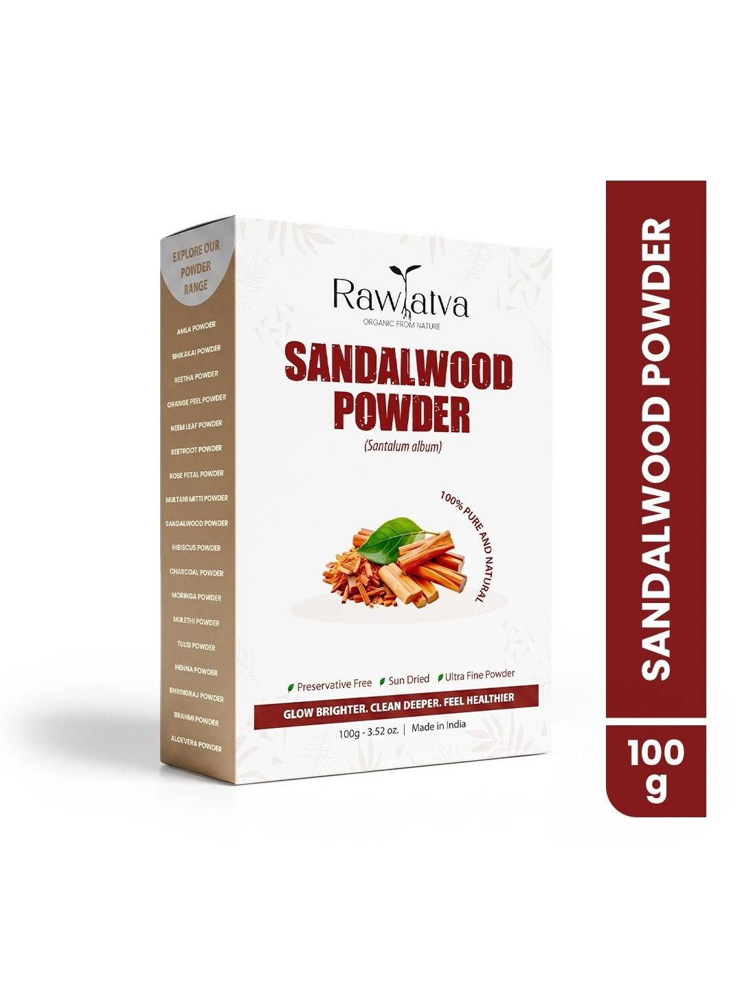 RAWTATVA Sandalwood Face Pack Powder - 100 g-picture-52