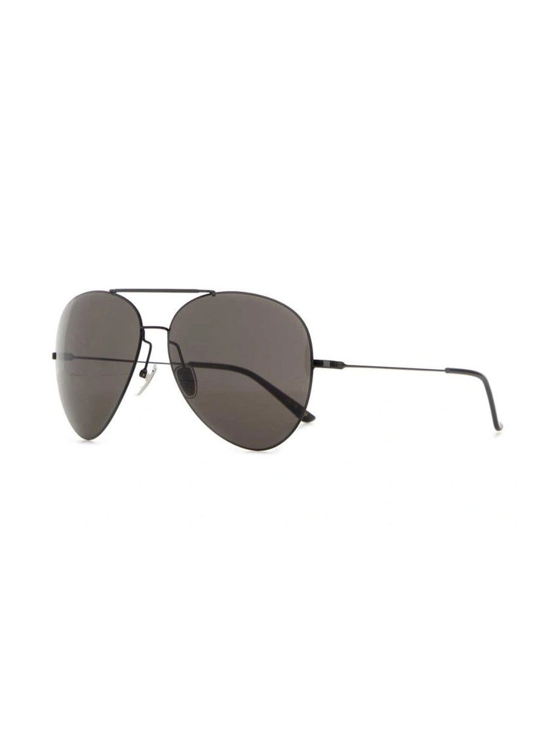 Gucci Men Grey Lens & Black Aviator Sunglasses with-image-38