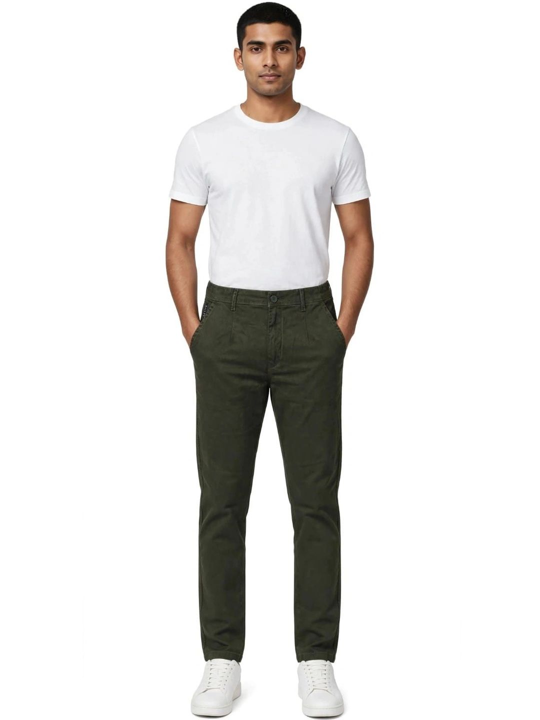 ONFIRE Men Textured Smart Easy Wash Trousers-picture-10