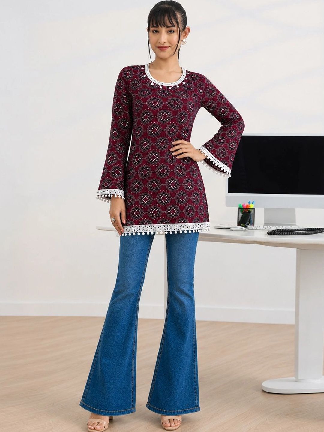 Anouk Ethnic Motifs Printed Kurti-picture-40