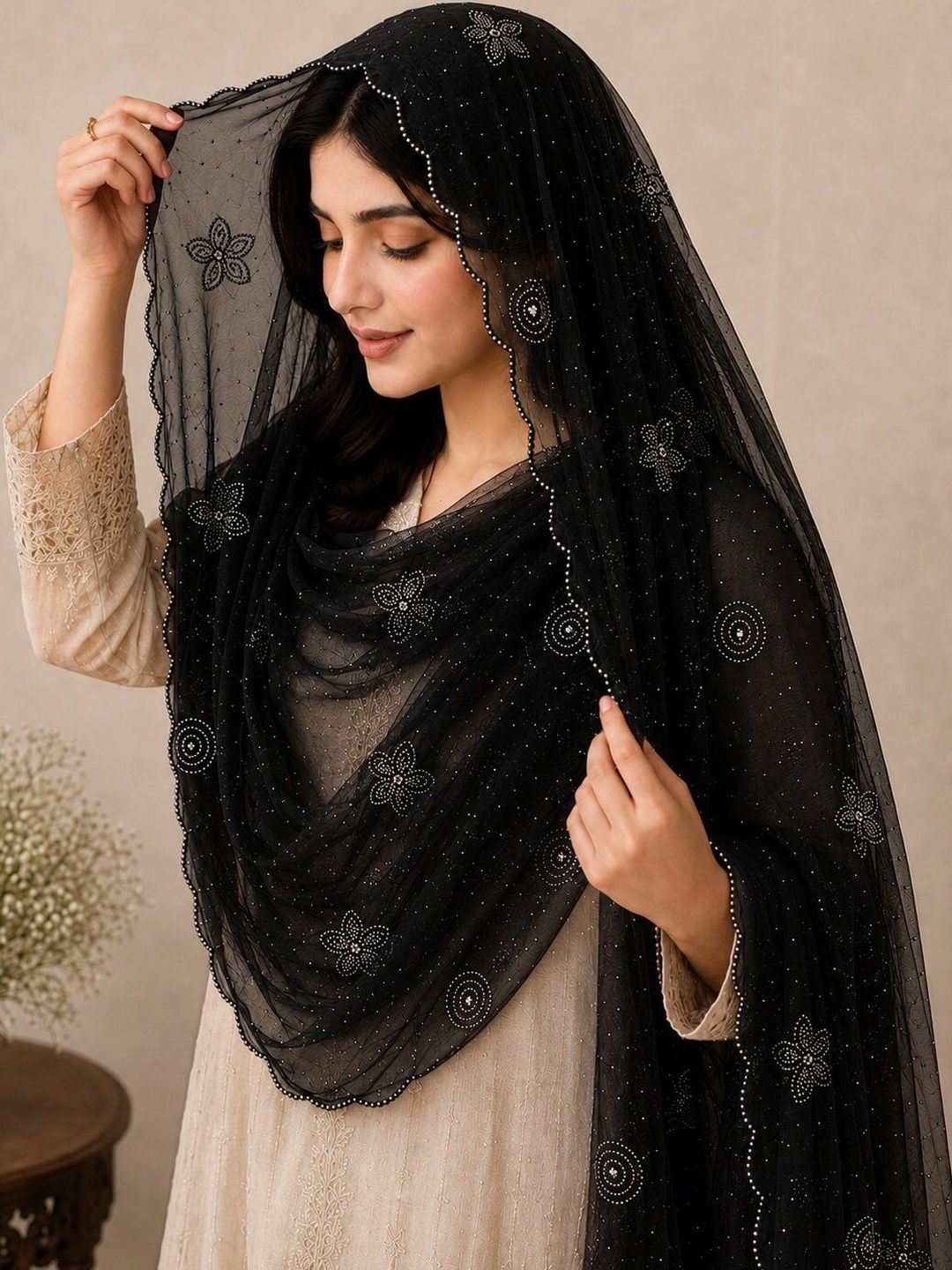 NOORFASHION Dupatta with Beads and Stones-picture-18