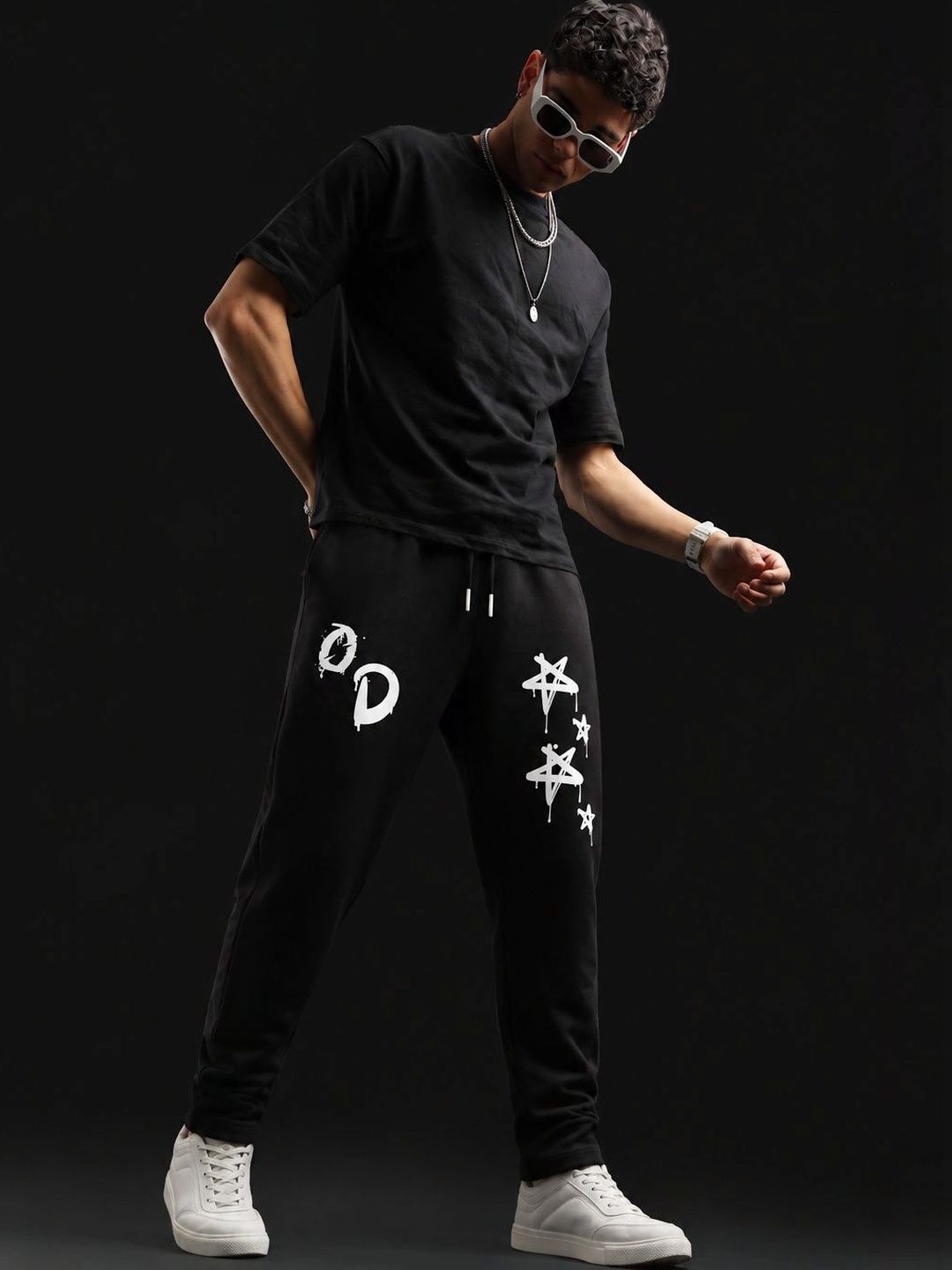 OUTDRIP Men Printed Slim Fit Trousers-picture-18