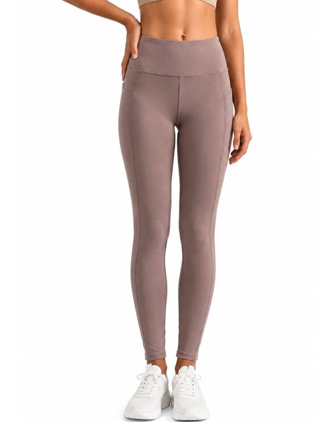 BLOSSOM Women High-Waist Moisture-Wicking Ankle-Length Yoga Tights-image-34