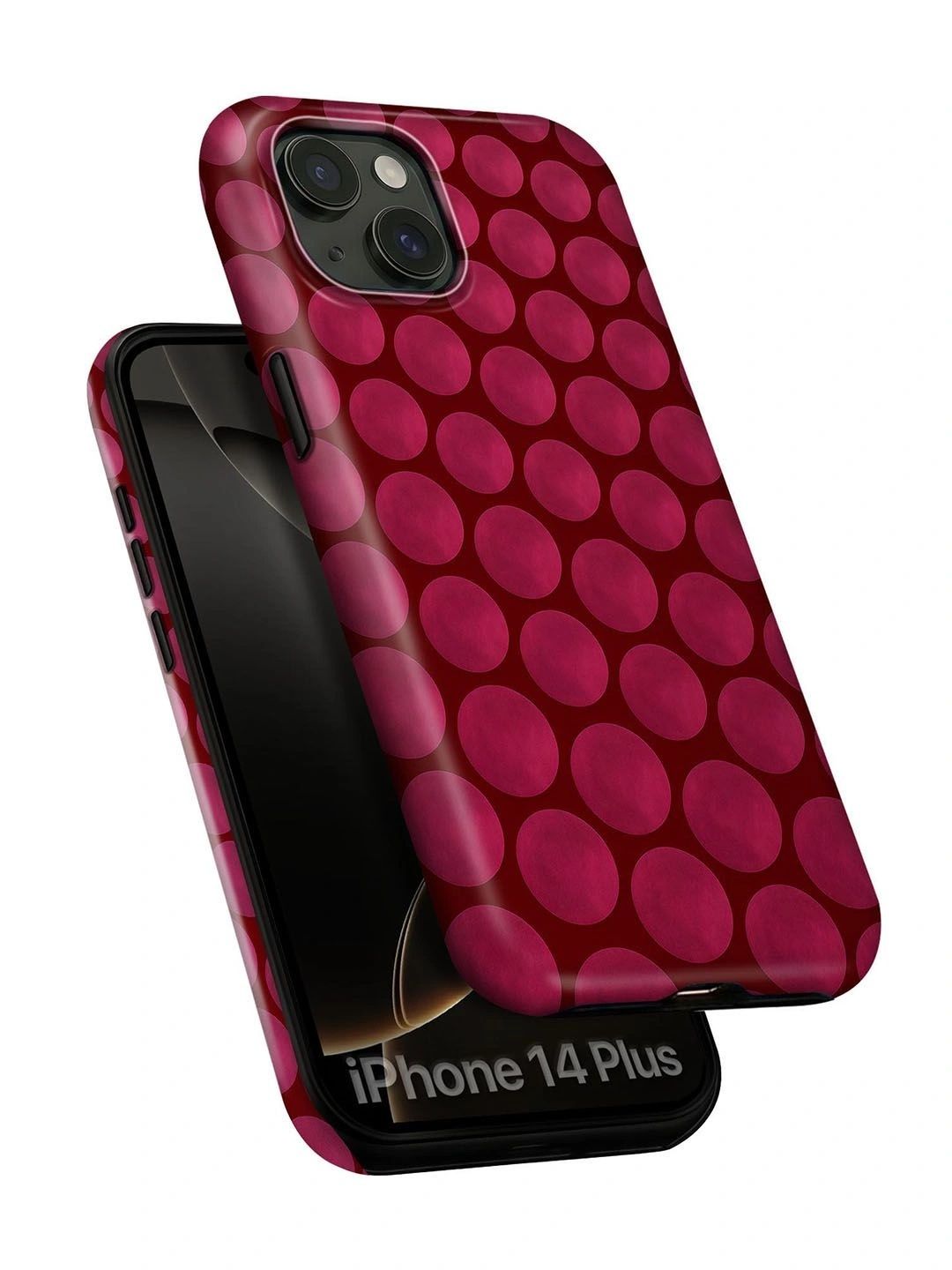 QRIOH Geometric Printed iPhone 14 Plus Back Case Mobile Accessories-picture-7