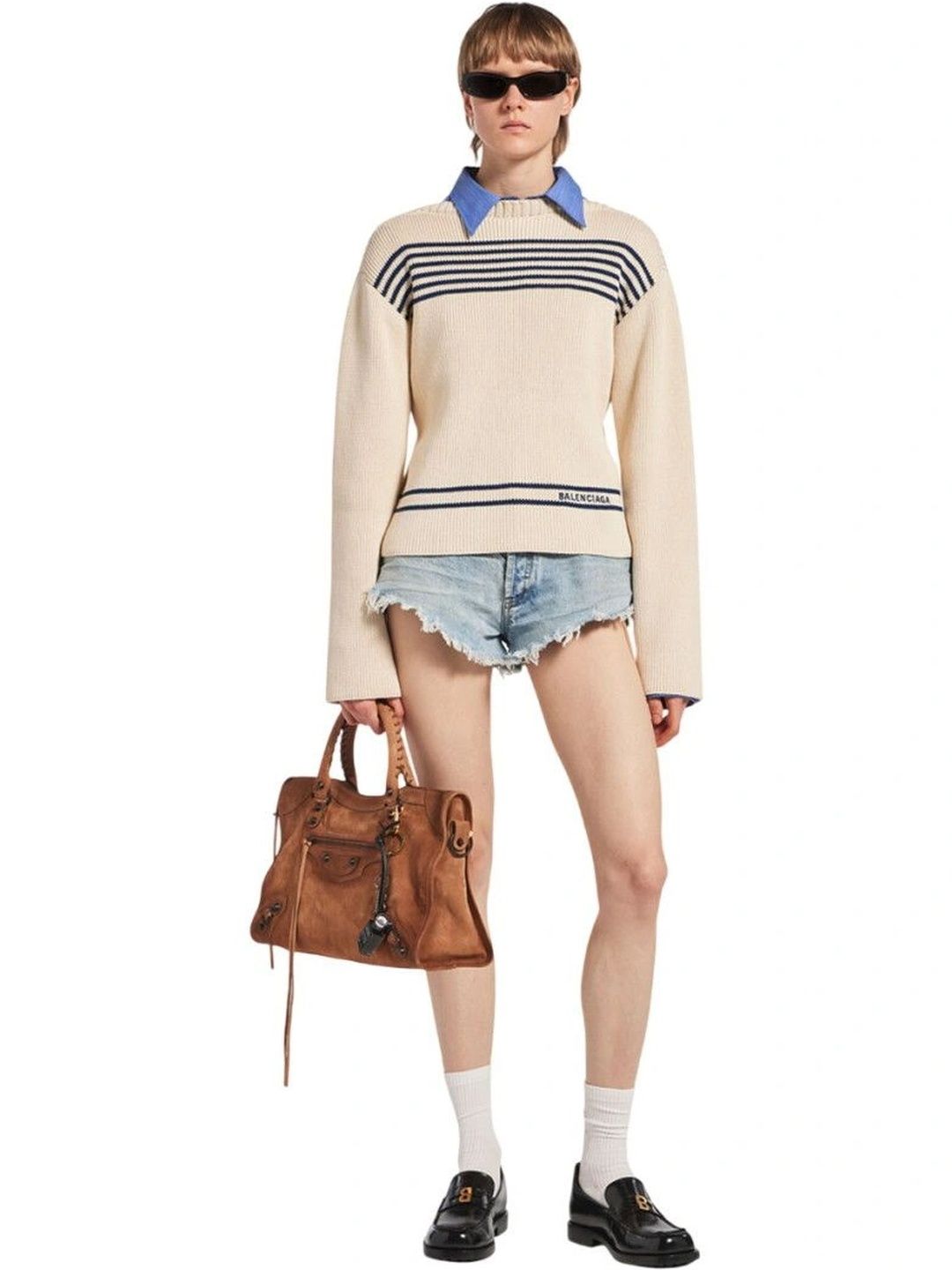 Balenciaga Women Striped Pullover-picture-23