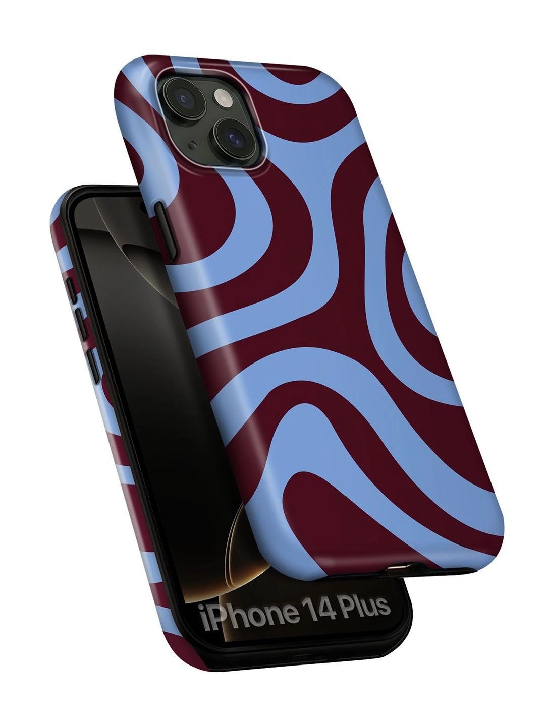 QRIOH Abstract Printed iPhone 14 Plus Back Case Mobile Accessories-picture-29