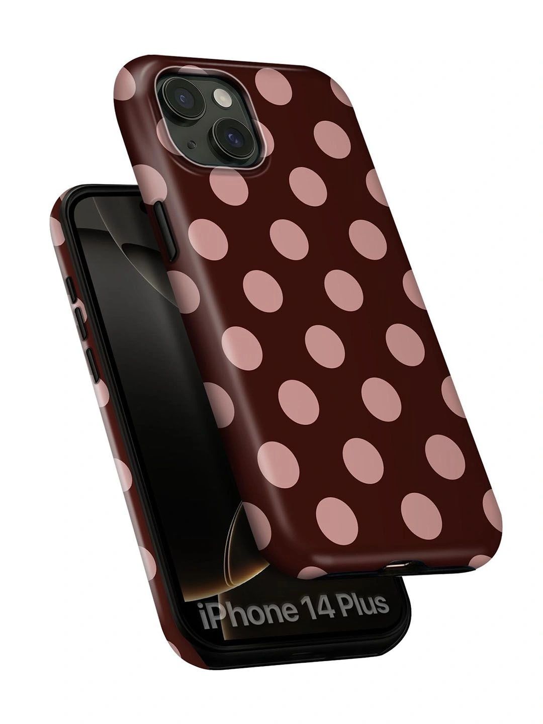 QRIOH Geometric Printed iPhone 14 Plus Back Case Mobile Accessories-image-40