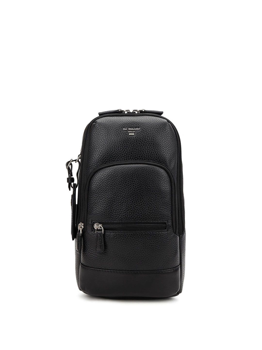 Da Milano Men Textured Messenger Bag-picture-22