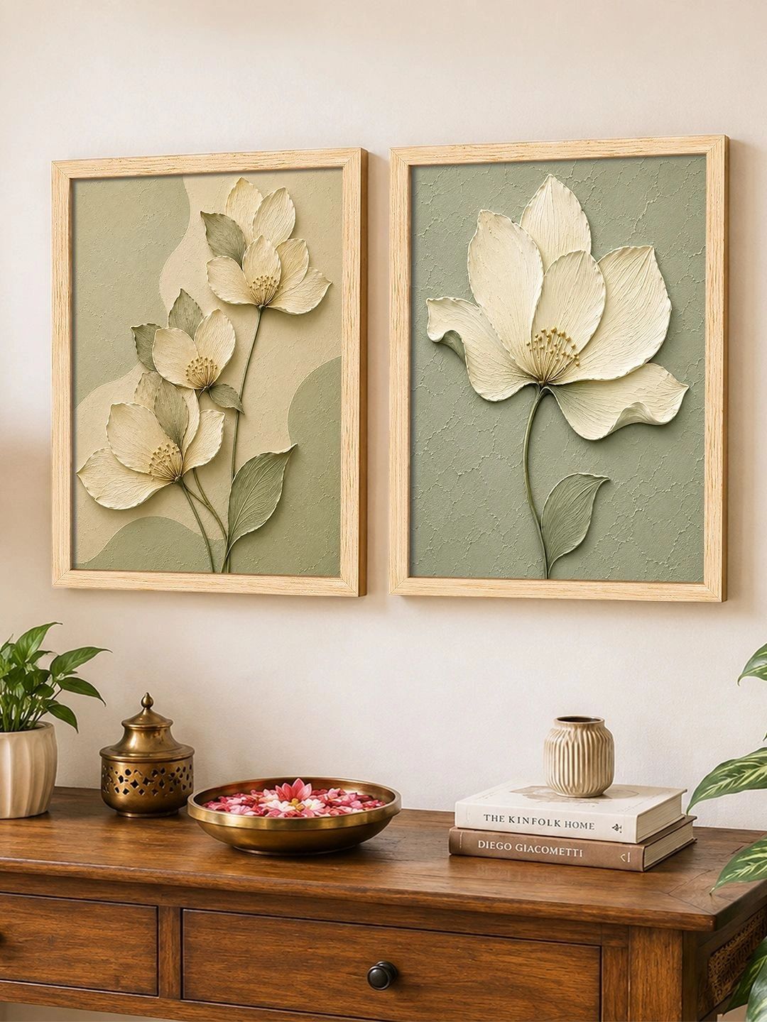 Art Street Beige Set of 2 Piece MDF Other Wall Paintings-picture-18