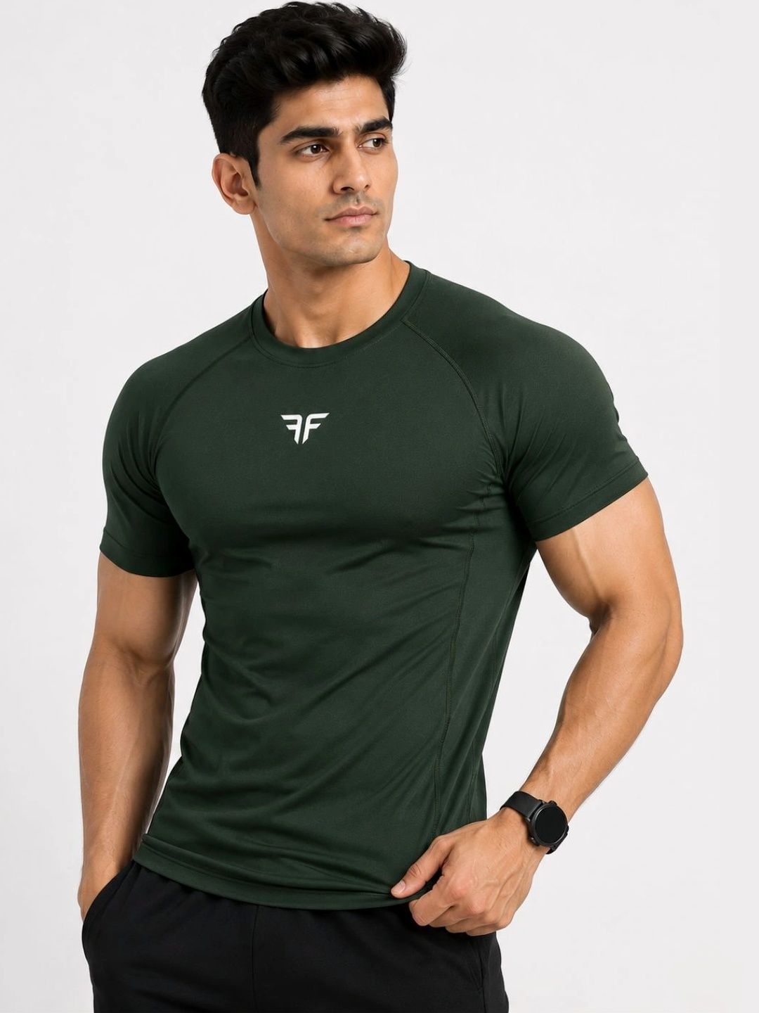 BRUTE FORCE Men Brand Logo Compression T-shirt-picture-26