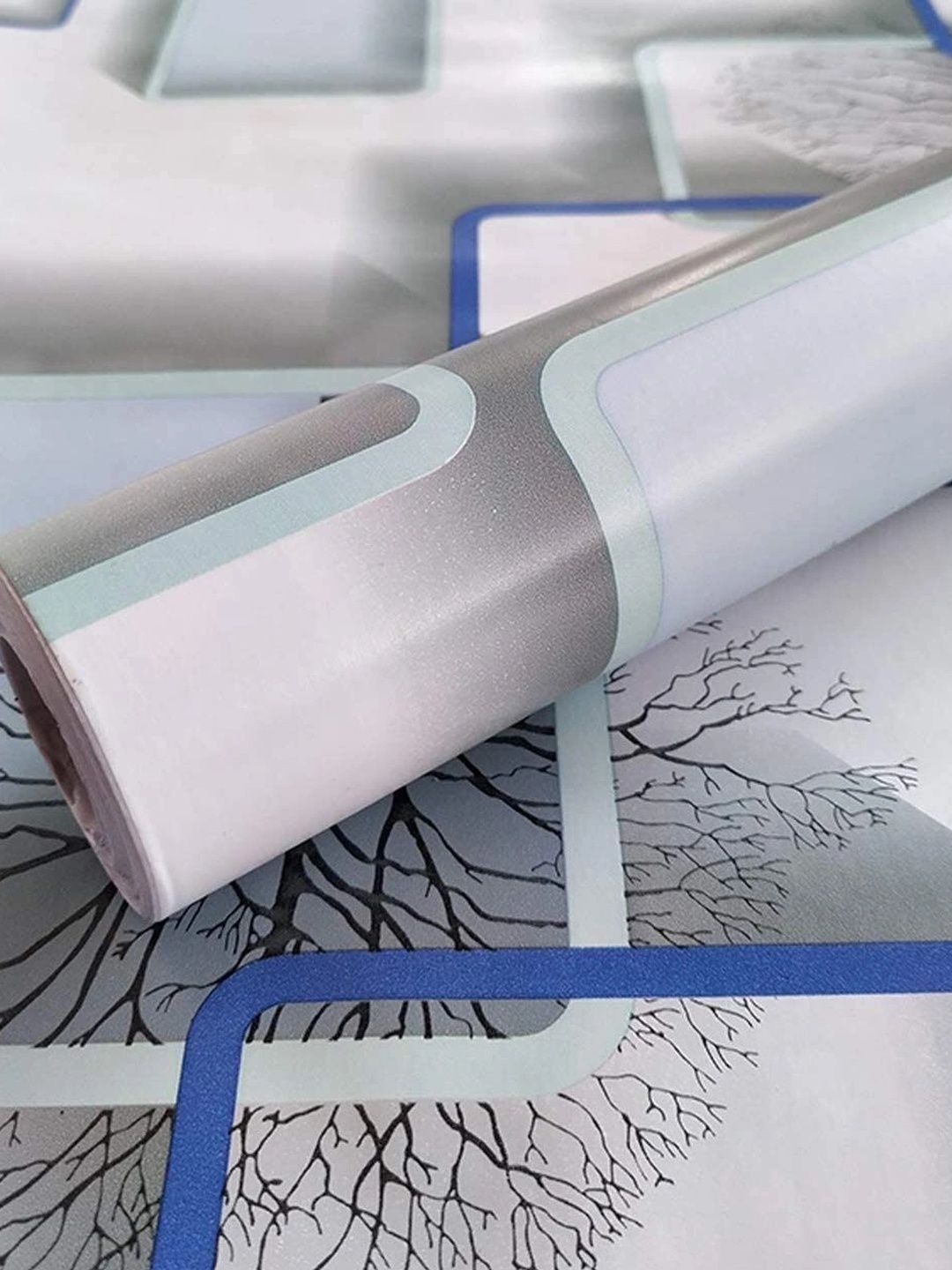 Dandles Blue & White Printed Waterproof Wallpaper-picture-14