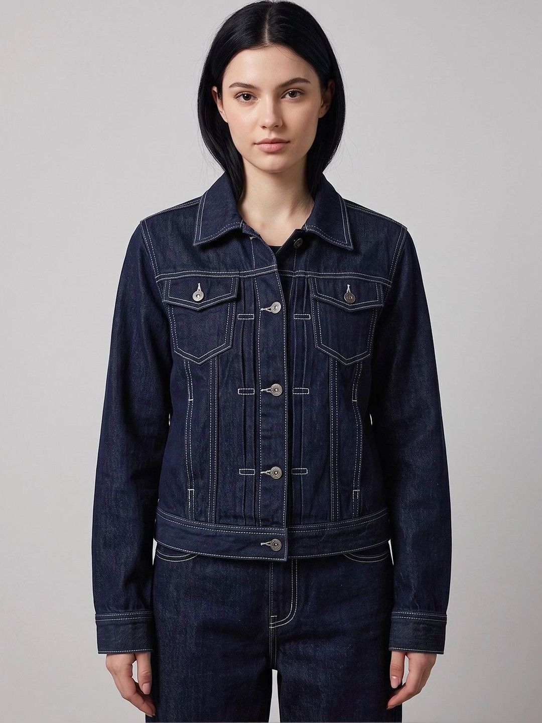 Suo Women Denim Jacket-picture-27