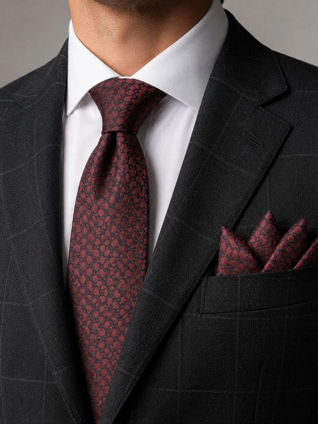 Cazzano Men Woven Design Skinny Tie-picture-10