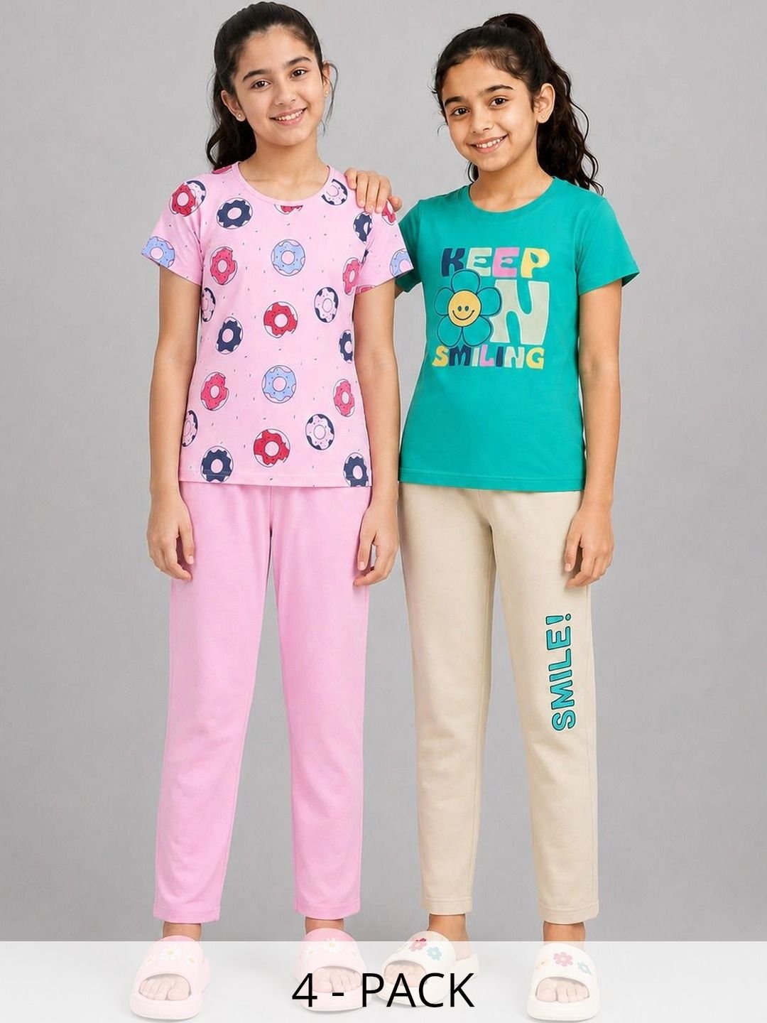 Todd N Teen Girls Printed Night suit-picture-28
