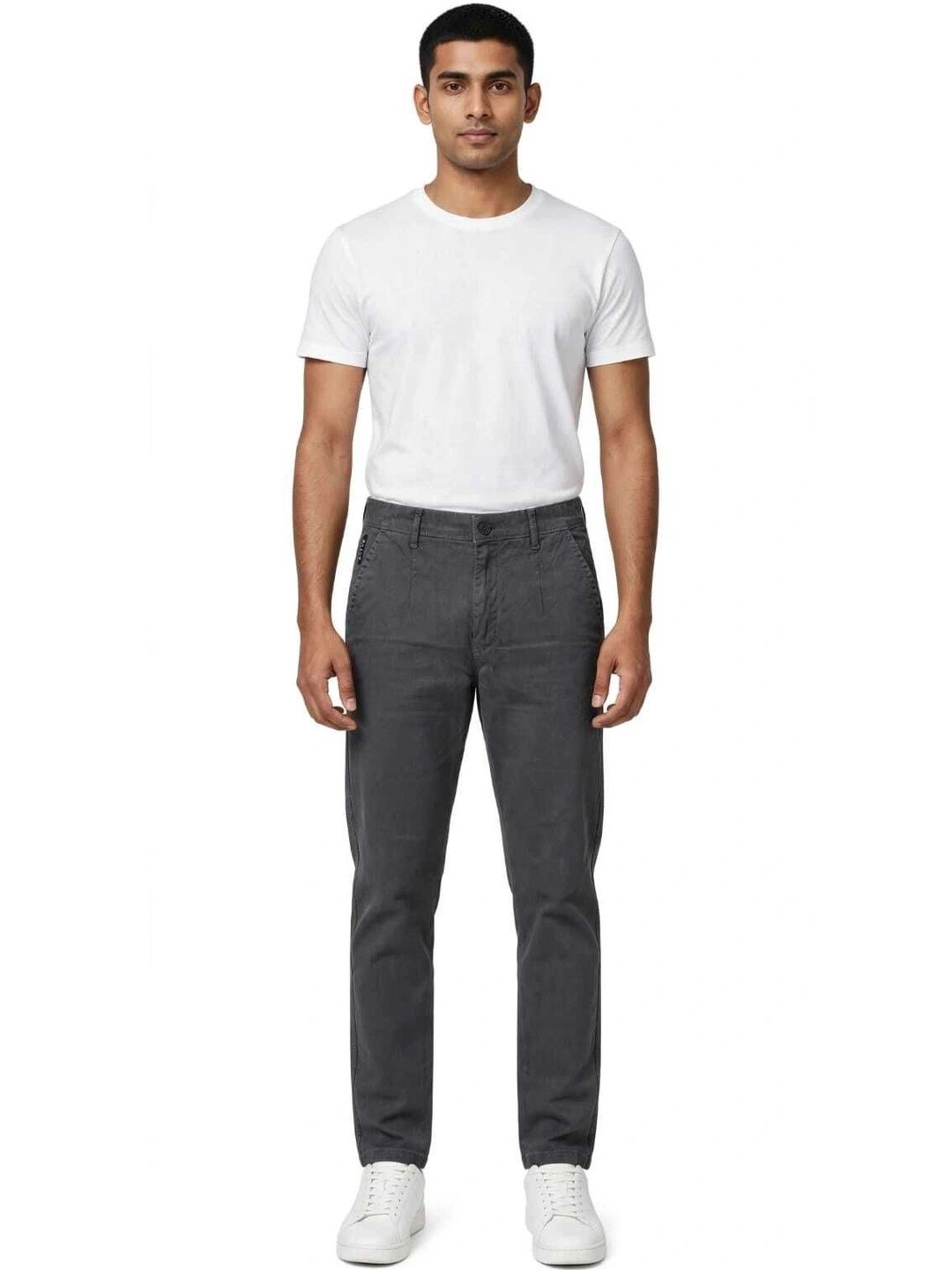 ONFIRE Men Textured Smart Easy Wash Trousers-picture-12