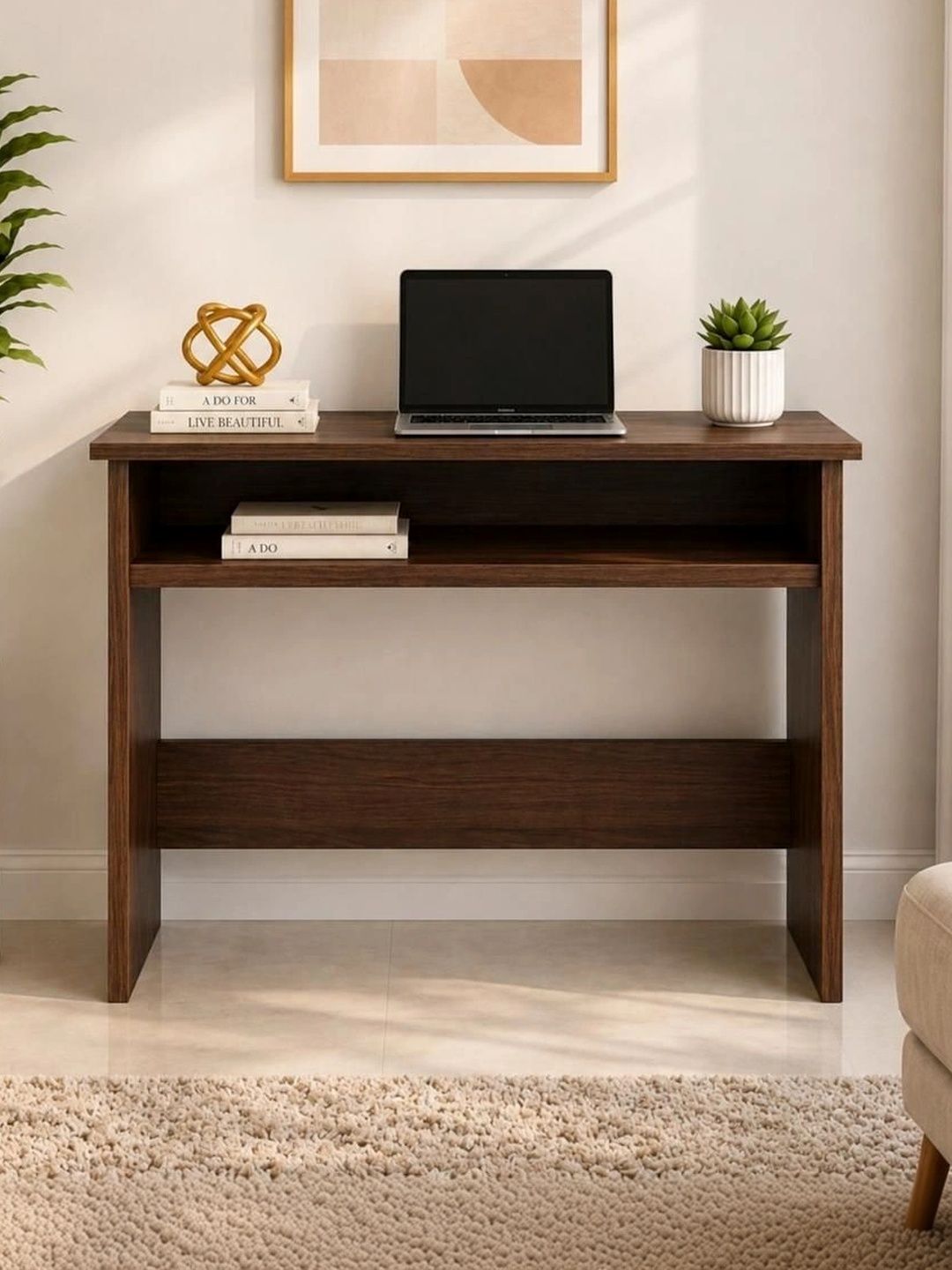 SPYDER CRAFT Tan Engineered Wood Study Table-picture-25