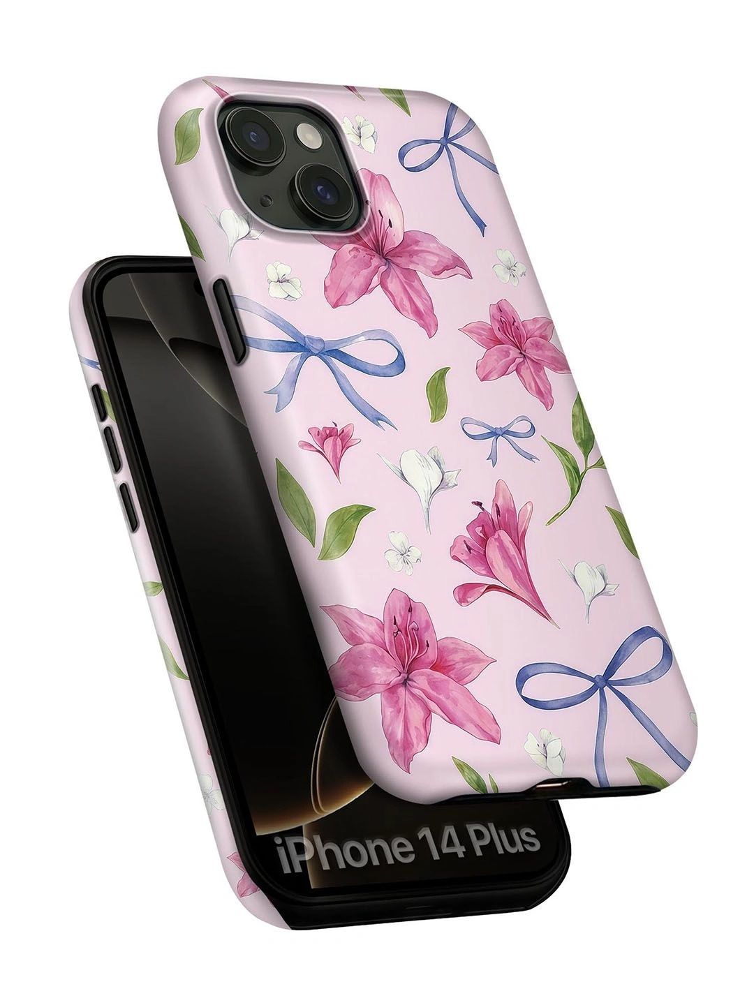 QRIOH Floral Printed iPhone 14 Plus Back Case Mobile Accessories-picture-36