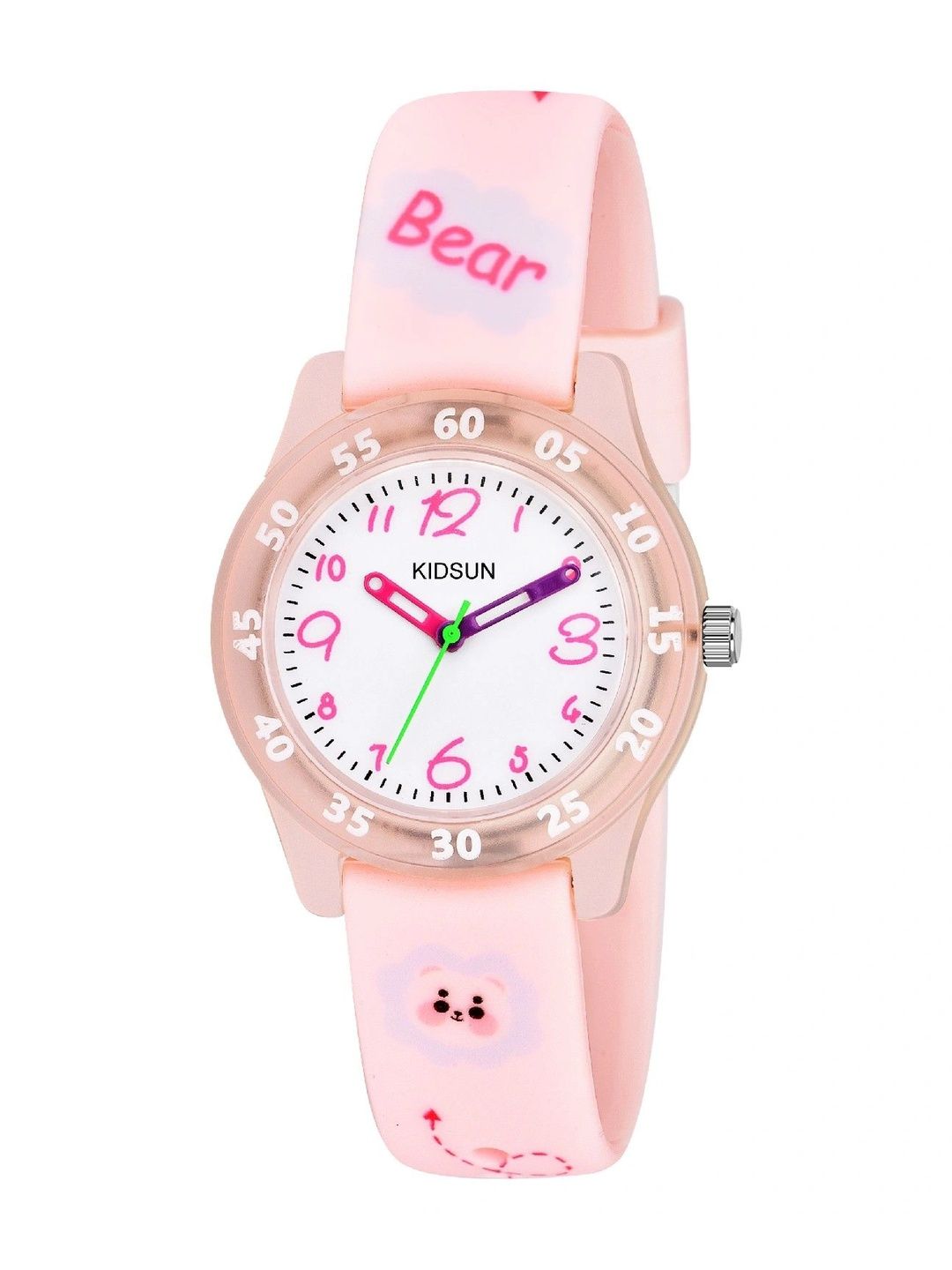 KIDSUN Girls Printed Dial & Straps Analogue Multi Function Watch WB02_PINK_PINK-picture-46